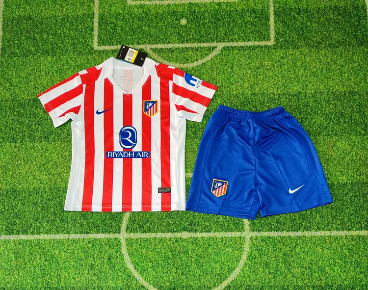25/26 Atletico Madrid Home Kidswear