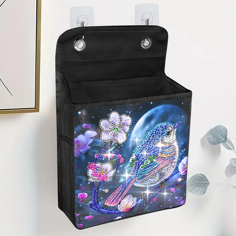 DIY Flower Bird Diamond Painting Storage Bag Diamond Art Sundries Holder Bag