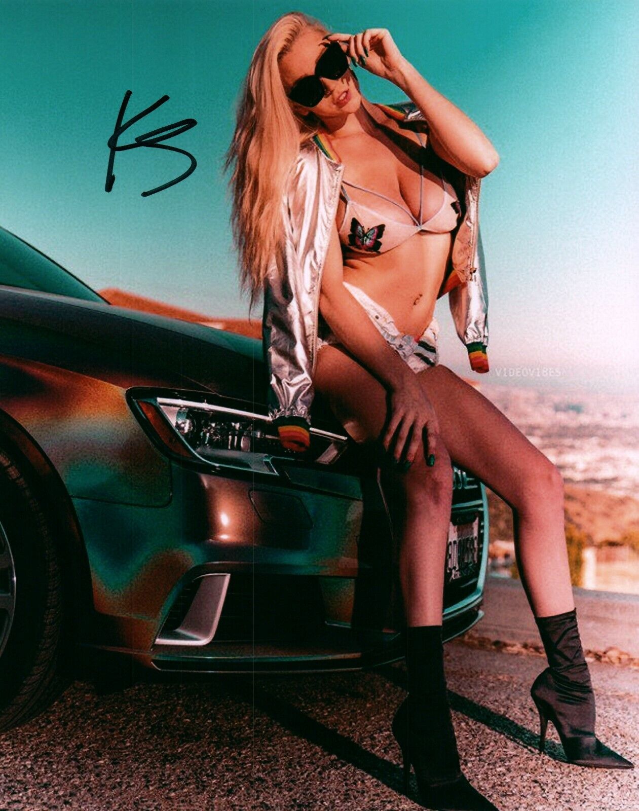 Kendra Sunderland Super Sexy Hot Signed 8x10 Adult Model Photo Poster painting COA Proof 137