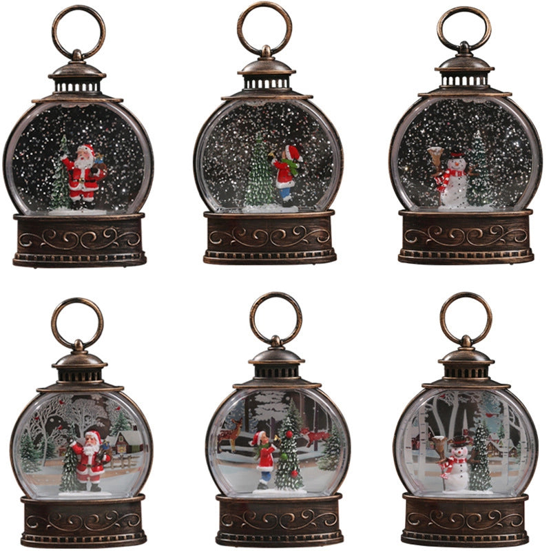 Christmas Fashion Santa Claus PVC Resin Party Ornaments