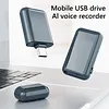 AI Translation Voice Recorder USB Flash Drive Voice To Text AI Voice Recorder Rechargeable Multi-Functional Transcriber for Learning Travel Businesses Lecture