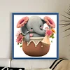 Elephant In Basket-18CT Stamped Cross Stitch 30*30cm/11.81*11.81in