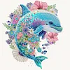 Diamond Painting-DIY Crystal Rhinestone Dolphin