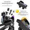 PU Hard Shell Bicycle Front Frame Bag Waterproof Touch Screen Handlebar Holder