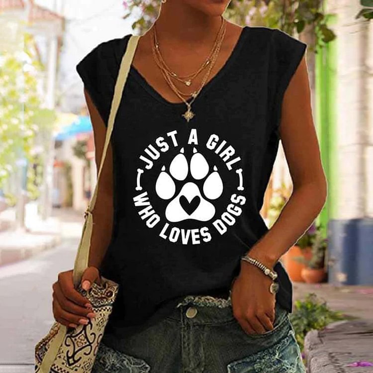 Woman's Just A Dog Lover Tank Top
