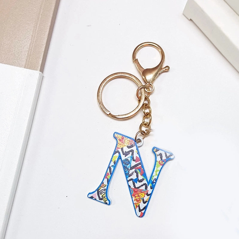 Elegant Streetwear Letter Pu Leather Alloy Women’s Bag Pendant Keychain