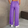 Gioiacombo&trade; Nuovi pantaloni sportivi casual larghi semplici da donna