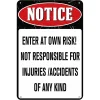Warning - Vintage Metal Signs(12*16Inch) - Warning