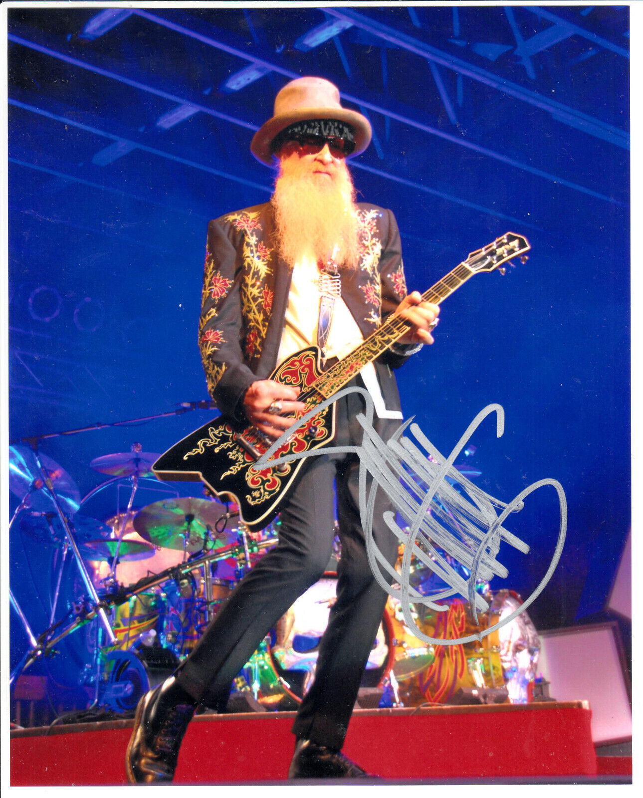 Billy Gibbons ZZ Top Signed Autograph 8x10