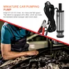DC 12V Diesel Pump with Clip Oil Extractor for Car Motorbike Boat (Silver)