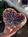 Angel Aura Heart Shaped Rainbow Crystal Cluster-BUY 2 GET EXTRA 10 % OFF