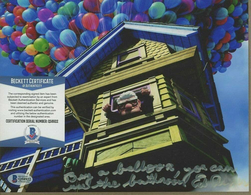 Ed Asner signed Up Carl Fredricksen autographed 8x10 Photo Poster painting BAS Becett COA (D)