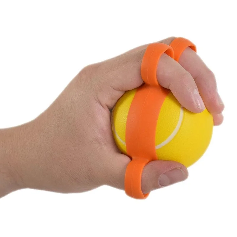 2 PCS Five-Finger Grip Ball Finger Strength Rehabilitation Training Equipment, Specification: 25 Pound Round 