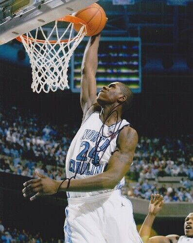 Marvin Williams Signed North Carolina Tar Heels 8x10 Photo Poster painting -2005 National Champs