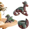 Creative Dragon Tree Succulent Planter Resin Garden Statue Decorative Plant Pot