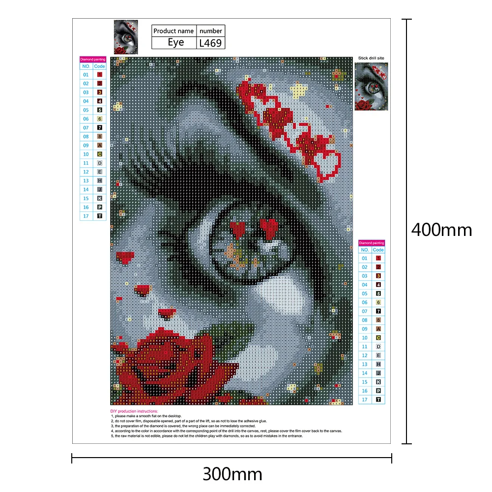 Diamond Painting - Full Round Drill - Novelty Eye(30*40cm)