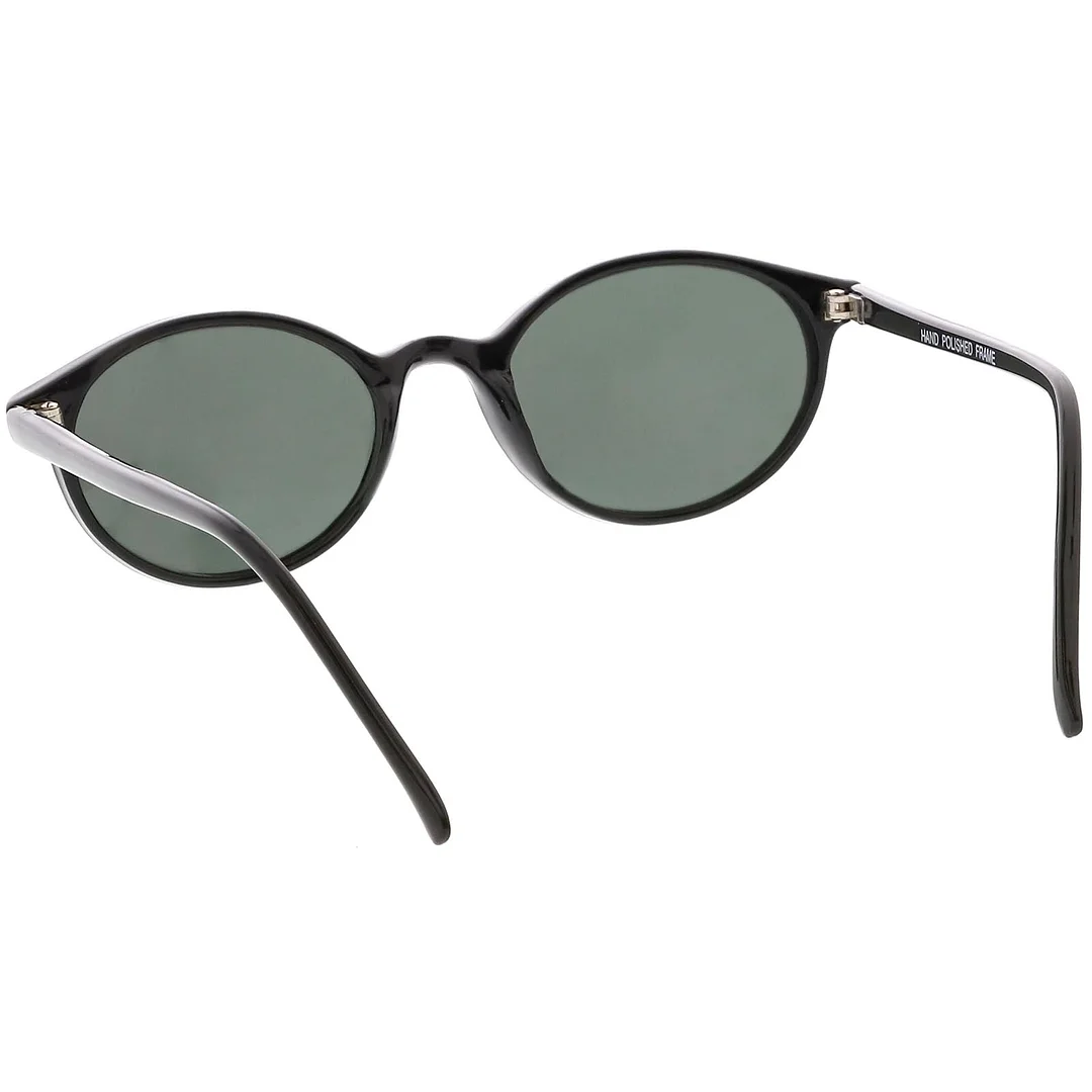 True Vintage Small Horn Rimmed Oval glasses Slim Arms 48mm