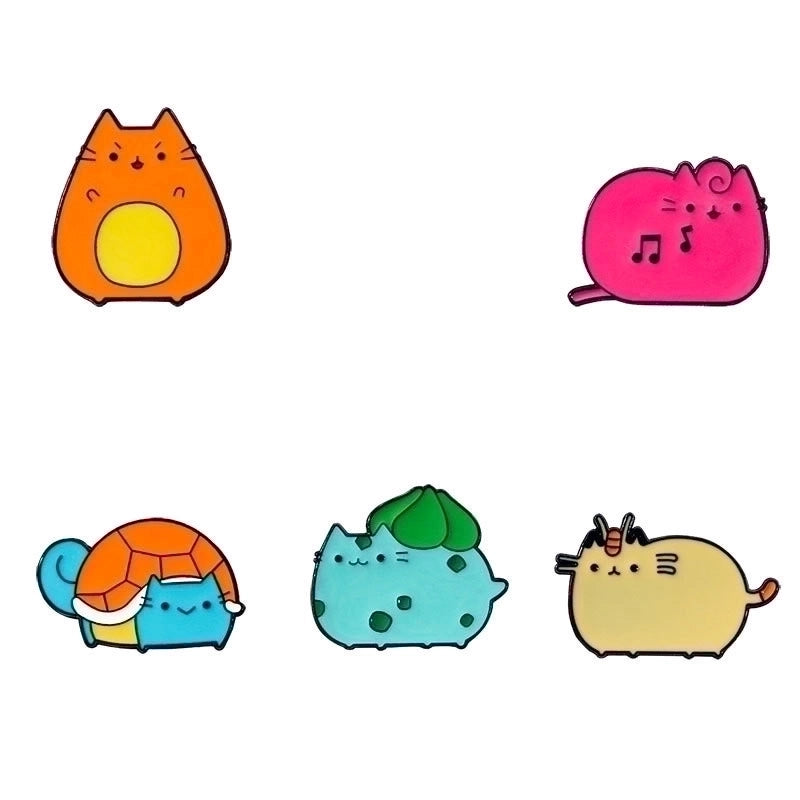 Cartoon Style Cute Pin Cat Alloy Unisex Brooches