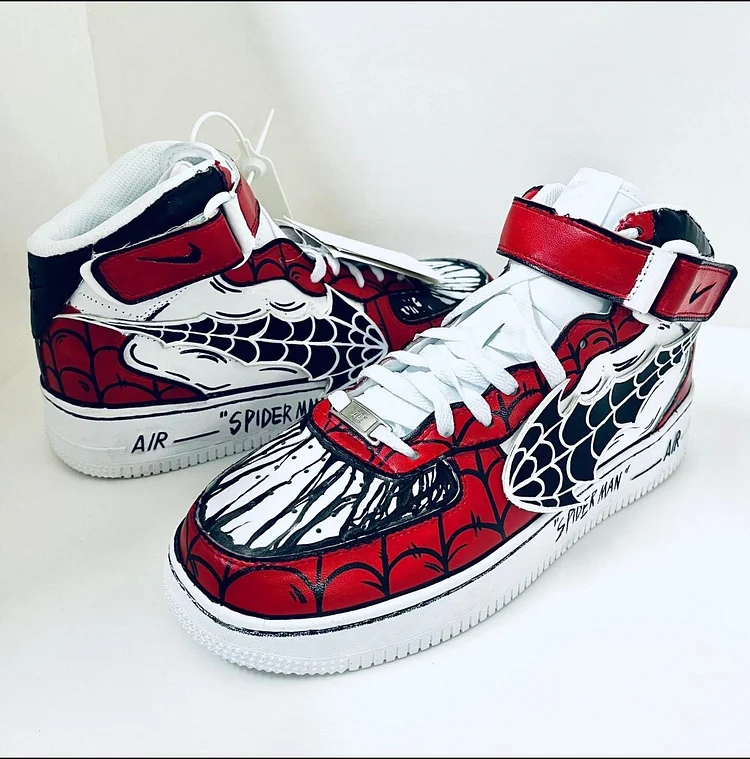 Custom Hand-Painted Sneaker - "Spider Man"