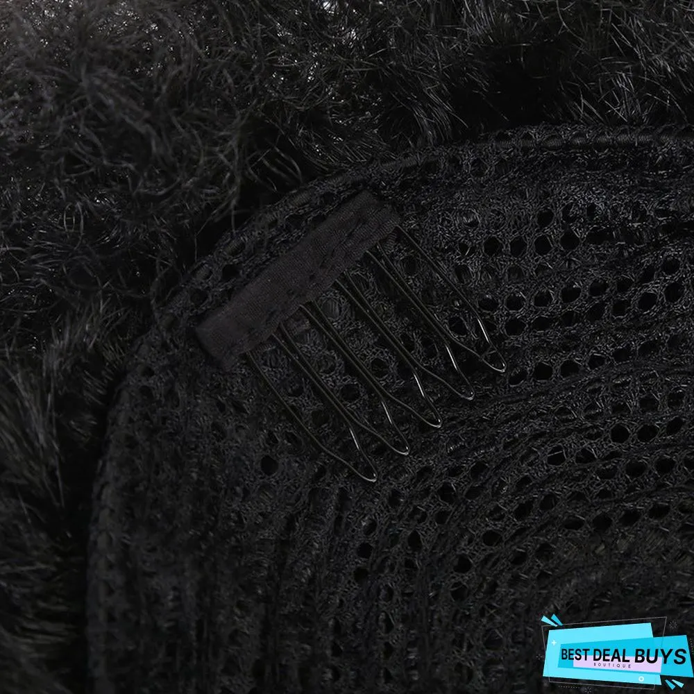 Human Hair Ball Head Fluffy Hair Bud