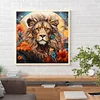 Diamond Painting-DIY Full Round Drill Field Lion