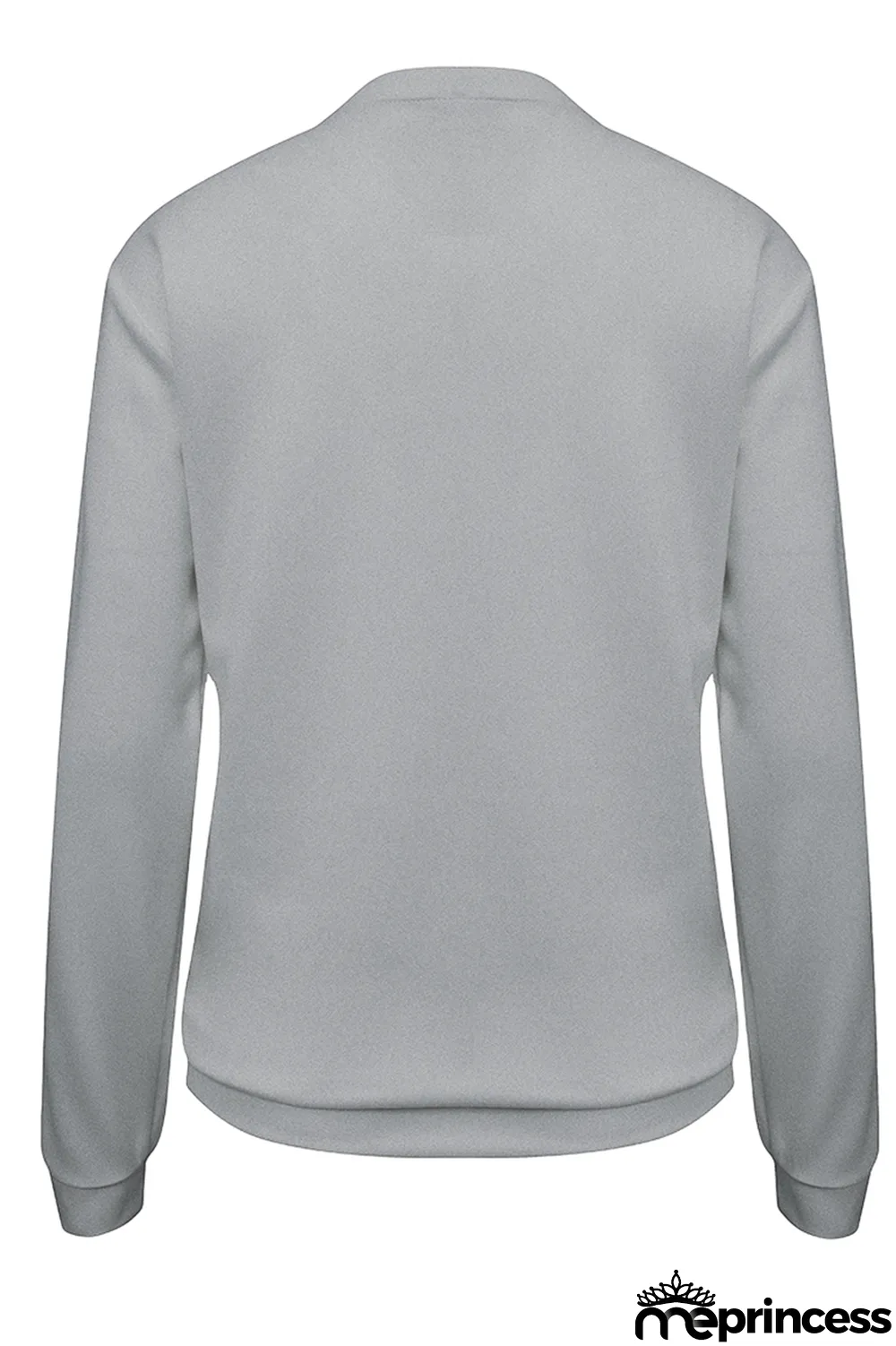 White Casual Street Print Patchwork O Neck Tops