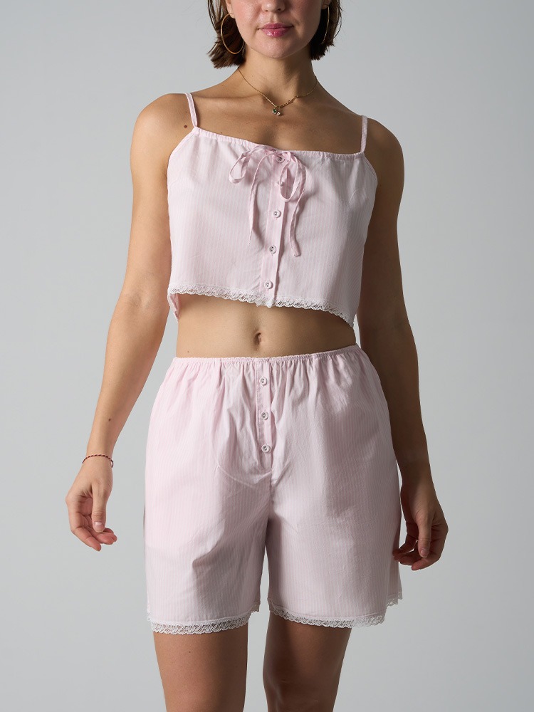 Button-Front Camisole & Relaxed Shorts Set - HIGIANNA&reg;