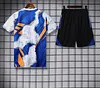 2025/2026 Real Madrid Pre-Match Training Blue White Shirt+Shorts 1:1 Thai Quality
