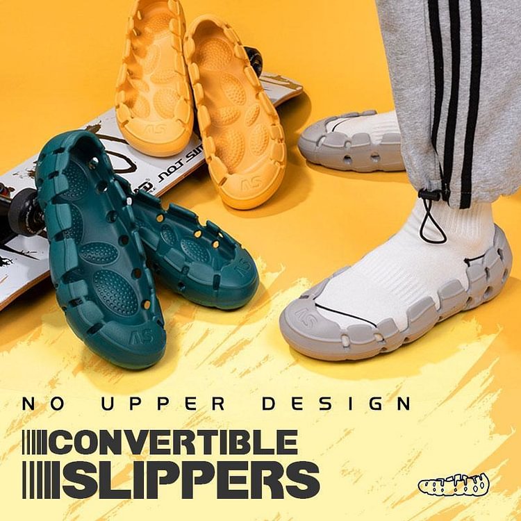 No Upper Design Convertible Slippers