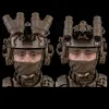 Flippable Night Vision Goggles Model Four-Eye Helmet Binocular NVG Mount Props