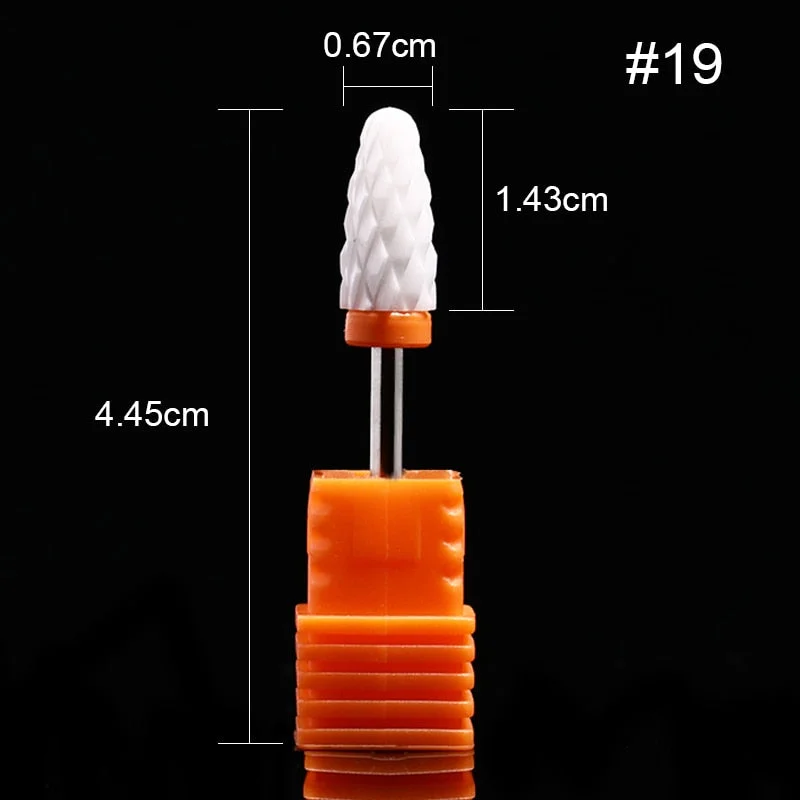 1Pc Ceramic Nail Drill Bits Nail Milling Cutter Bits Electric Drill Machine For Manicure Pedicure Equipment Accessory Tools-Nail Inspo