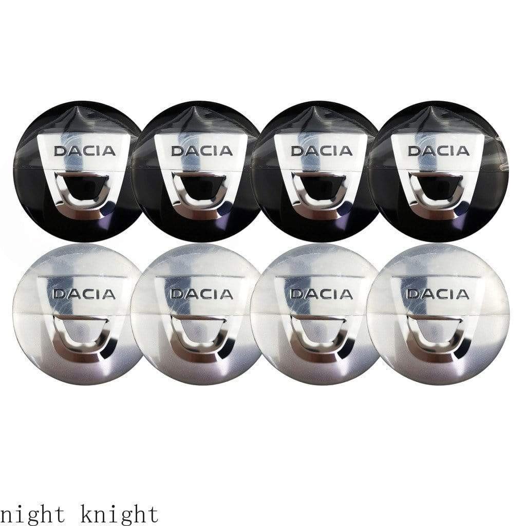 4PCS 56mm Dacia Car Wheel Center Hub Cap Sticker Auto Tire Emblem Badge Decal voiturehub dxncar
