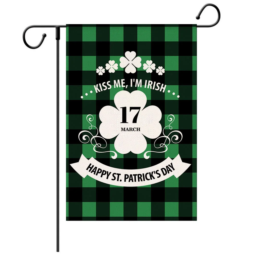 St. Patrick's Day Gonk Garden Flag