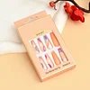 Pink Long Ballet Wearing Nails 24pcs