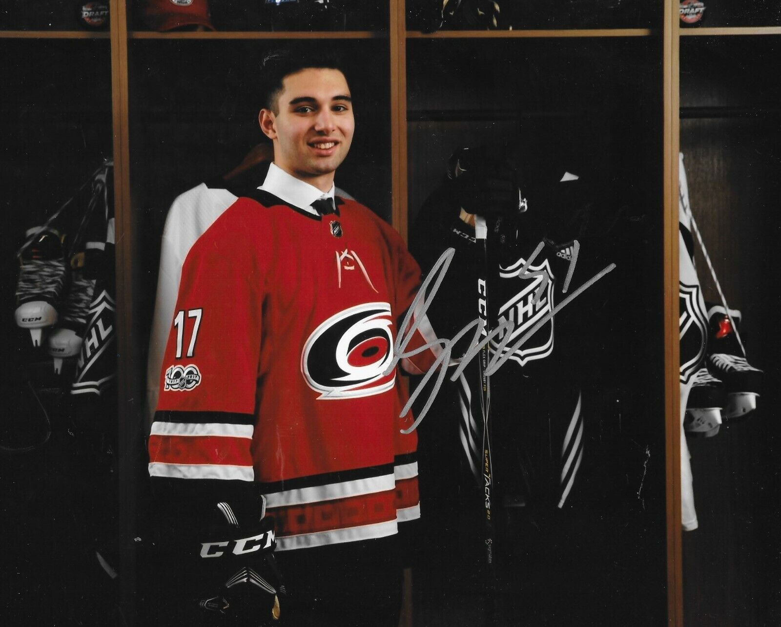 Stelio Mattheos signed Carolina Hurricanes 8x10 Photo Poster painting autographed Canes