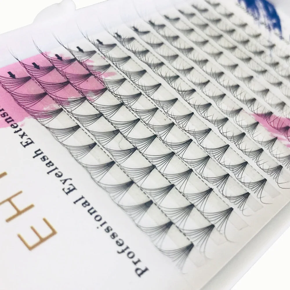 12 Rows/Case 3D~10D Pre Made Russian Volume Fan Lashes Faux Mink Eyelash Extensions Handmade Full Natural Long Eyelashes Makeup