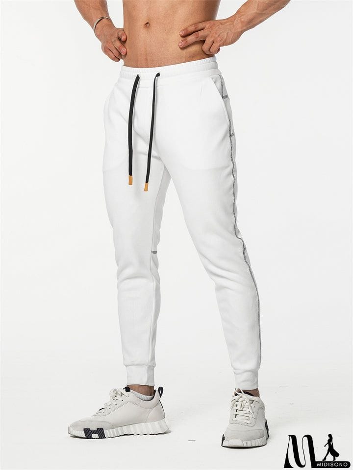 MidiSono - Male Autumn Casual Slim Fit Stretch Sweat Pants