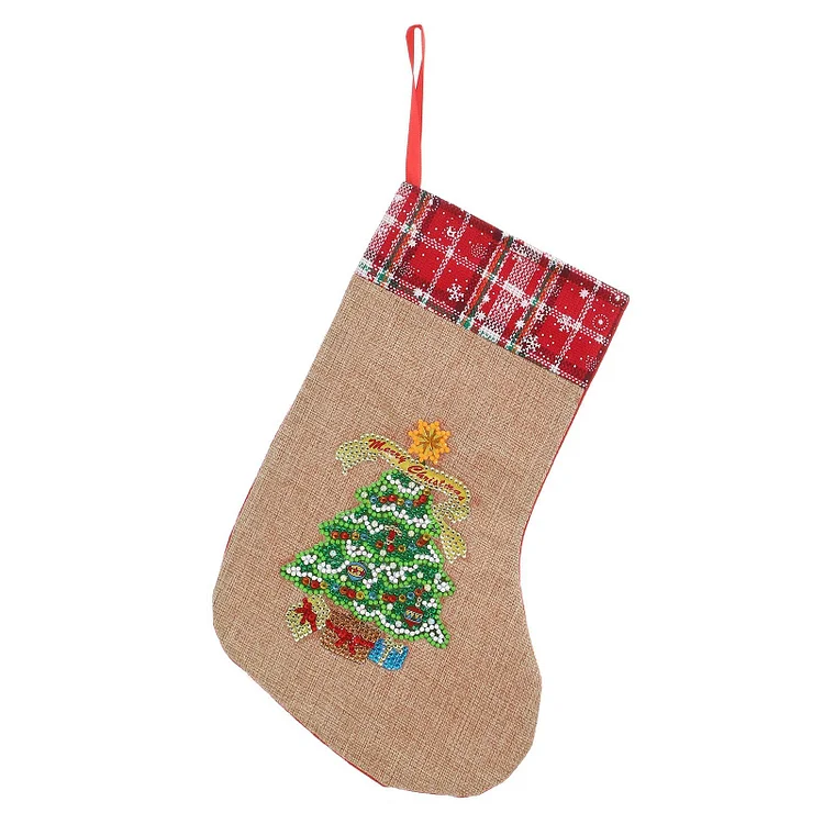 Diamond Painting Christmas Socks | gift bag Luminous | 31X21cm