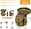 Taktisch Beintasche Milit&auml;r Beinbeutel MOLLE H&uuml;fttasche Sport Tactical Leg Bag Armee Beintaschen Wasserabweisend G&uuml;rteltasche Werkzeugtasche Tasche f&uuml;r Bein Herren Damen Motorrad Wandern Outdoor