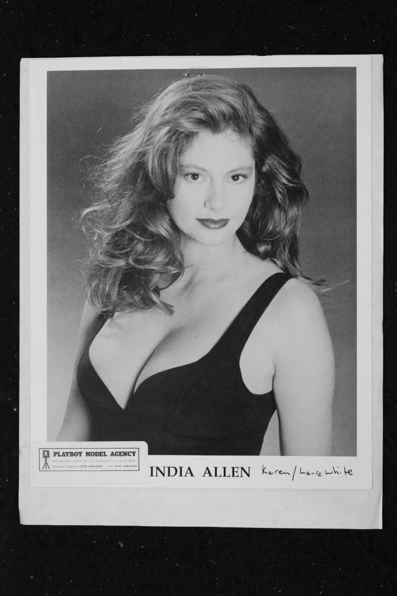 India Allen - 8x10 Headshot Photo Poster painting w/ Resume - Playmate/YEAR 88