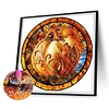 4pcs Diamond Painting -DIY Round Drill Autumn Pumpkin