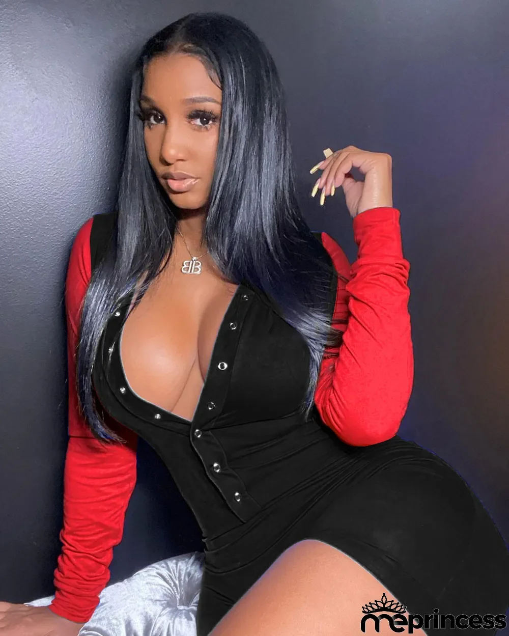 Autumn Contrast Button Up V-Neck Sexy Bodycon Rompers