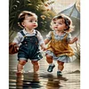 Cute Girl-11CT Counted Cross Stitch 40*50cm/15.75*19.69in