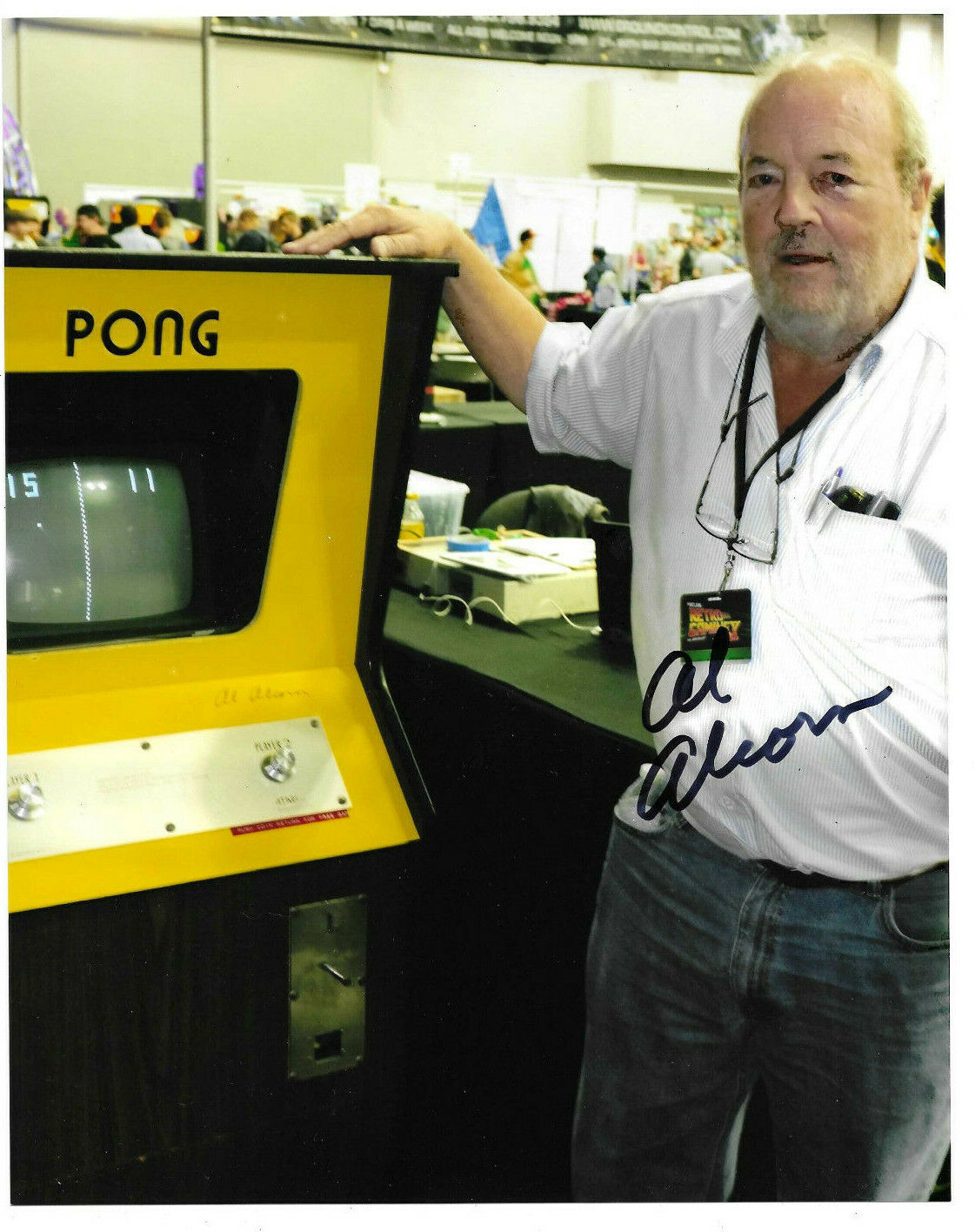 Allan Alcorn Authentic Signed 8x10 Photo Poster painting Autograph, Pong, Video Game, Creator