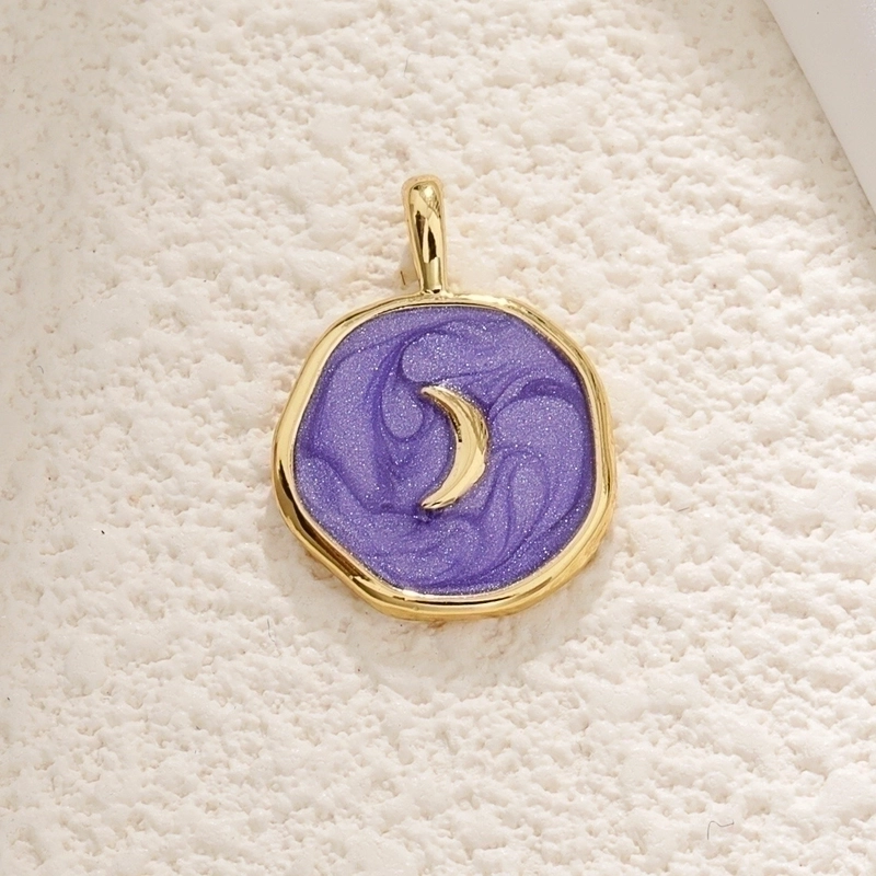 1 Piece Copper Color Block Pendant