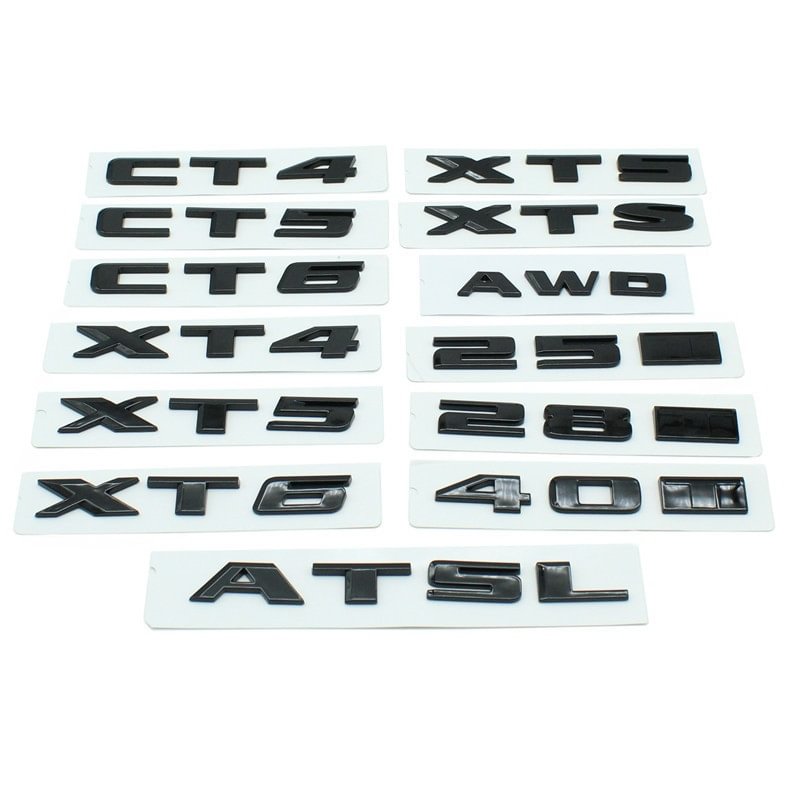 Back Trunk ABS Sticker For Cadillac CT4 CT5 CT6 ATS XT4 XT5 XT6 Badge Emblem voiturehub dxncar