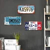 9pcs - Car License Plate - Vintage Metal Signs(6*12Inch) - Car License