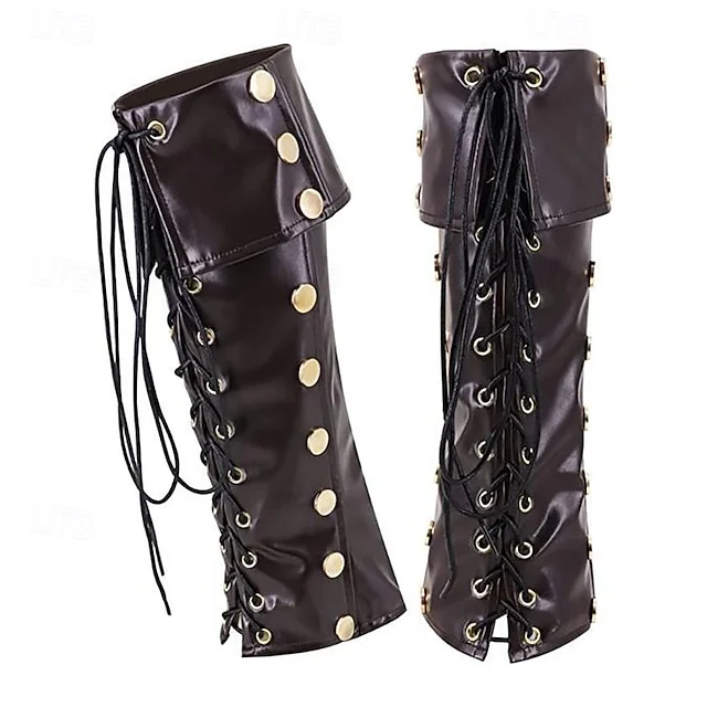 Retro Vintage Medieval Masquerade Gaiters Shoe Cover Fancy Dress Men's Unisex Pirate Royal Steampunk Carnival Masquerade Performance Party Stage Adults' Shoe Cover