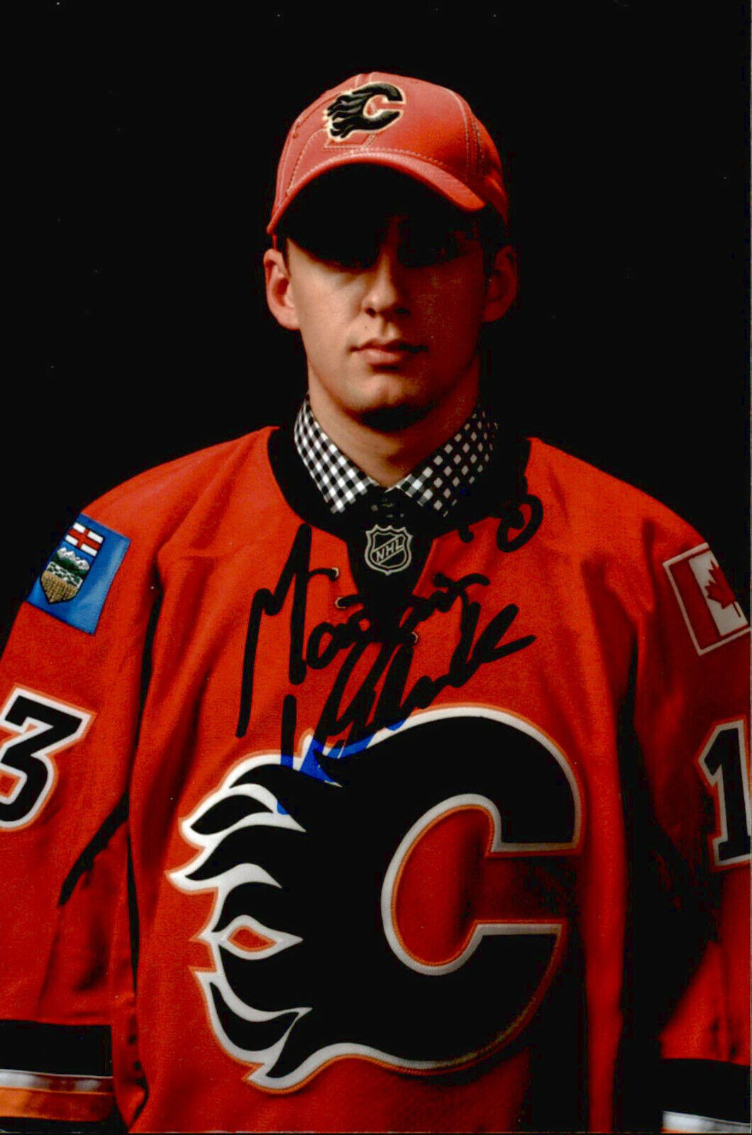 Morgan Klimchuk SIGNED autographed 4x6 Photo Poster painting CALGARY FLAMES #4