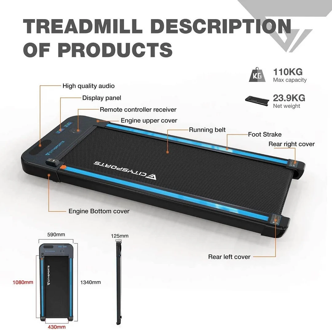 Laufband,Citysports Under Desk Treadmill,Citysports Laufband